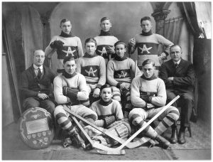 Armstrong Spallumcheen Museum and Arts Society. Armstrong High School ice hockey team, 1921-1922 (1922)