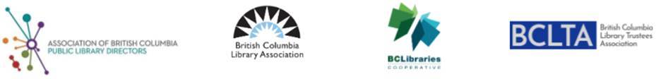 BCLA, Association of British Columbia, BC Libraries Cooperative, BCLTA Logos