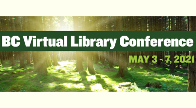 Graphic for 2022 BC Library Conference. Title reads: Collective Restoration, The way forward is together. April 19-22, 2022