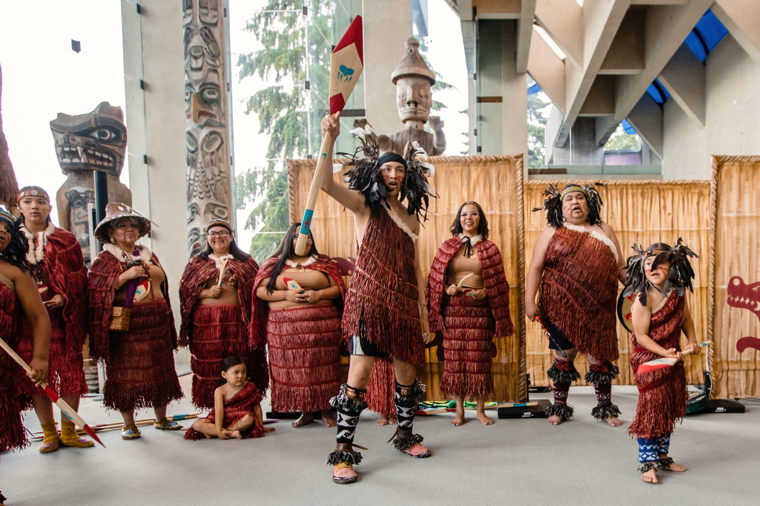 Tsatsu Stalqayu  (Coastal Wolf Pack) traditional Salish song and dance group.