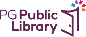 In purple text, the logo says 