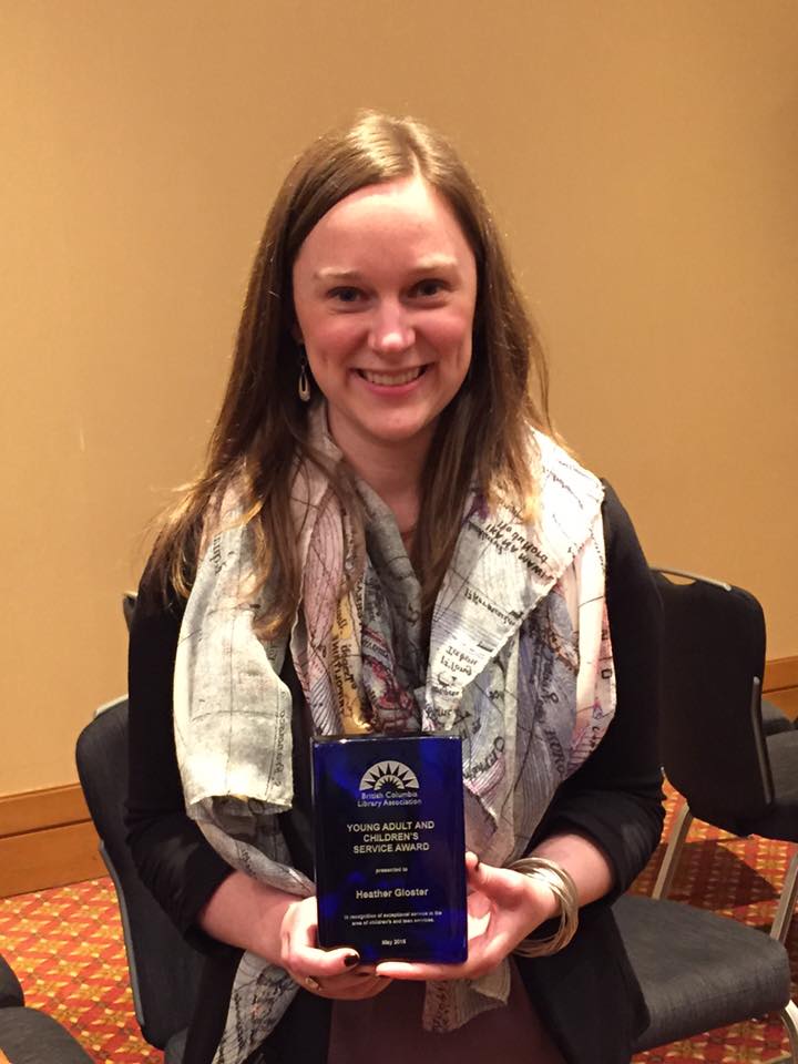 Heather Gloster - YAACS award recipient 2016